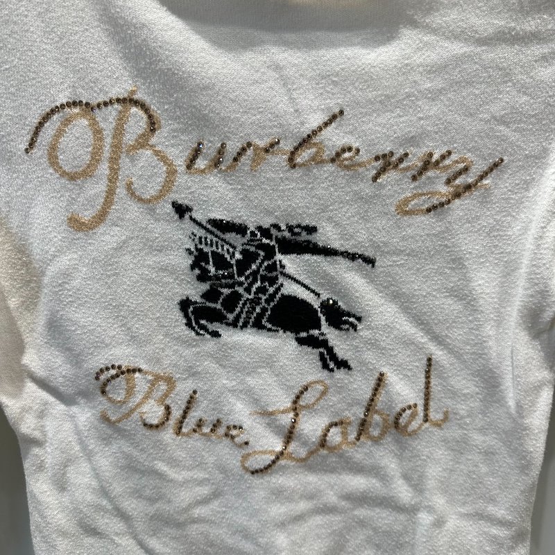 【美收精品】BURBERRY 白色亮片上衣 4-207【隔月月中將轉賣至日本 上架期限30天】-3