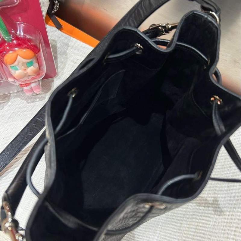 Ysl drawstrings bag 牛皮bucket-3