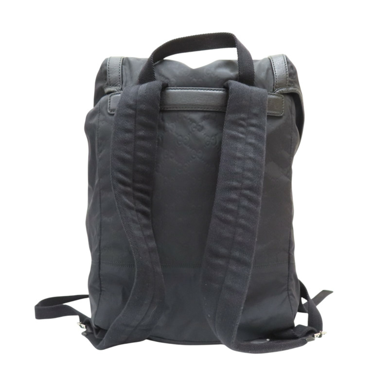 黑色 GG尼龍 後背包 銀扣 510336【GUCCI 古馳】 510336-1