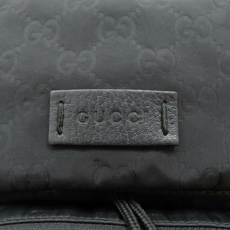 黑色 GG尼龍 後背包 銀扣 510336【GUCCI 古馳】 510336-7