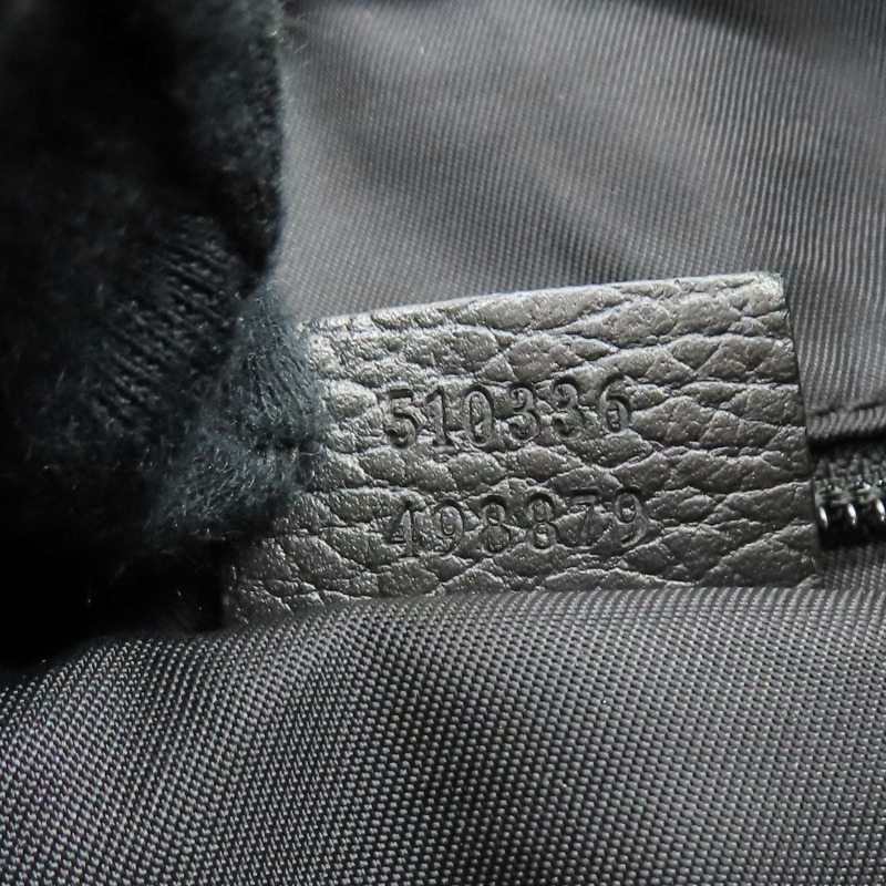 黑色 GG尼龍 後背包 銀扣 510336【GUCCI 古馳】 510336-9