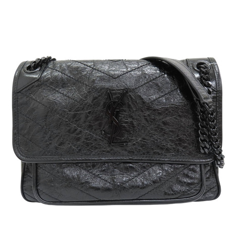 黑色 牛皮 Niki Medium 肩背包【SAINT LAURENT 聖羅蘭】 633184