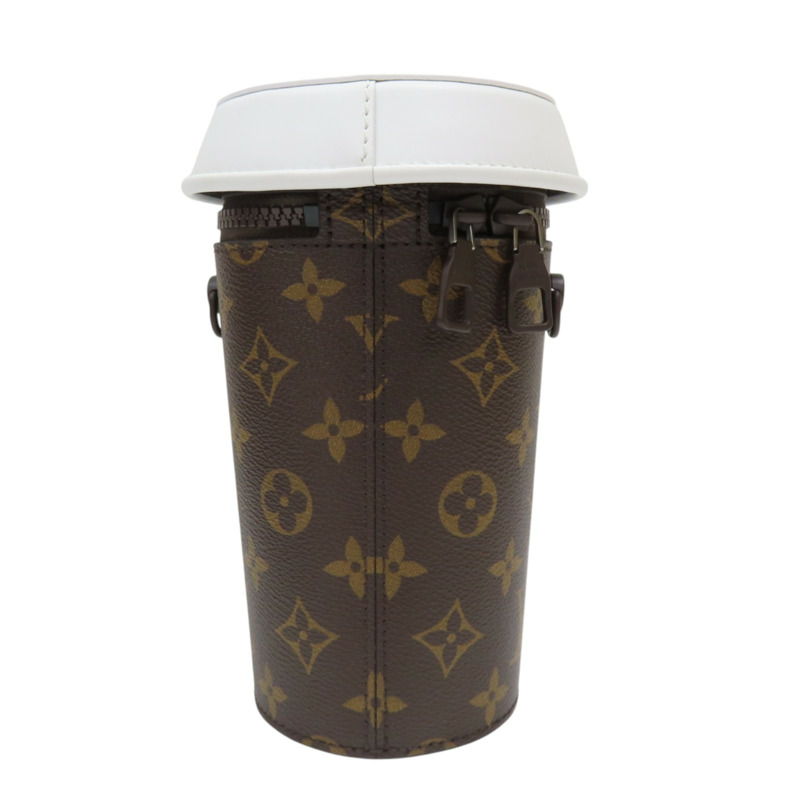 棕色 原花帆布 Coffee Cup 肩背包 M80812【LOUIS VUITTON 路易威登】 M80812-1