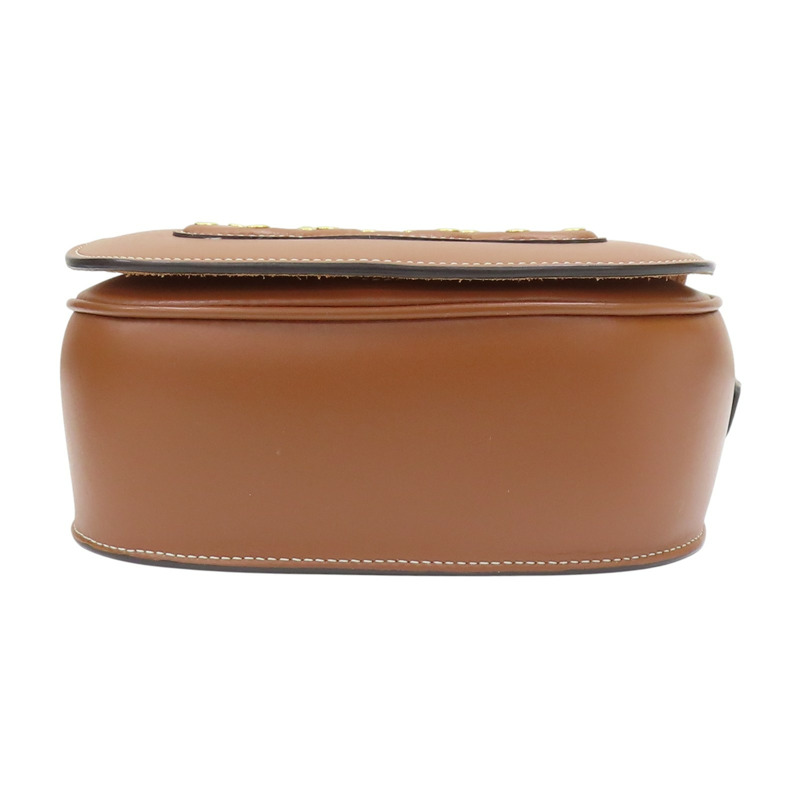 棕色牛皮 Folco cuir Triomphe 肩背包 【CELINE 賽琳】-3