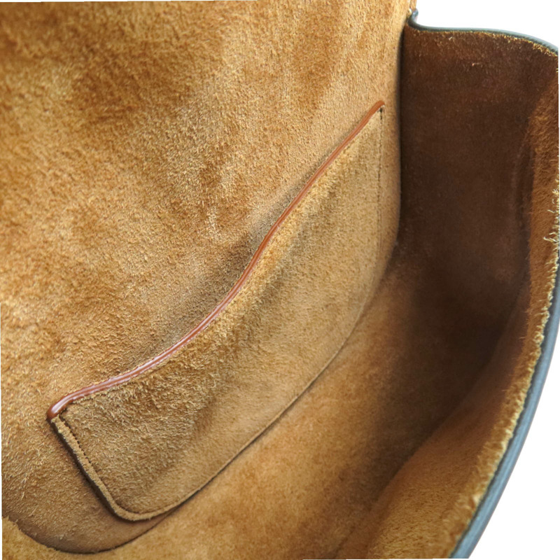 棕色牛皮 Folco cuir Triomphe 肩背包 【CELINE 賽琳】-4