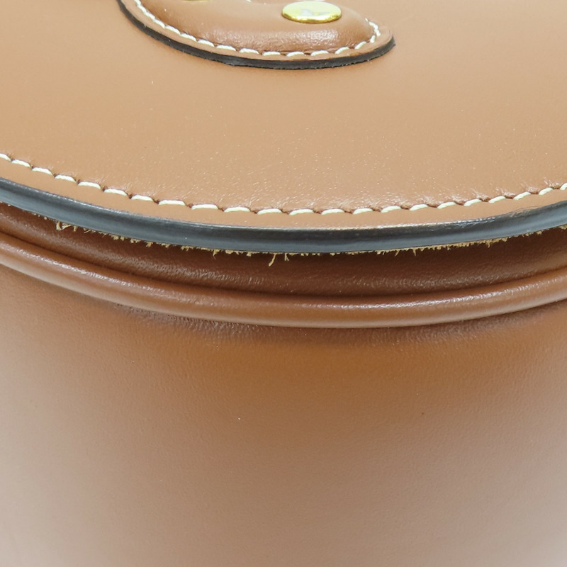 棕色牛皮 Folco cuir Triomphe 肩背包 【CELINE 賽琳】-14