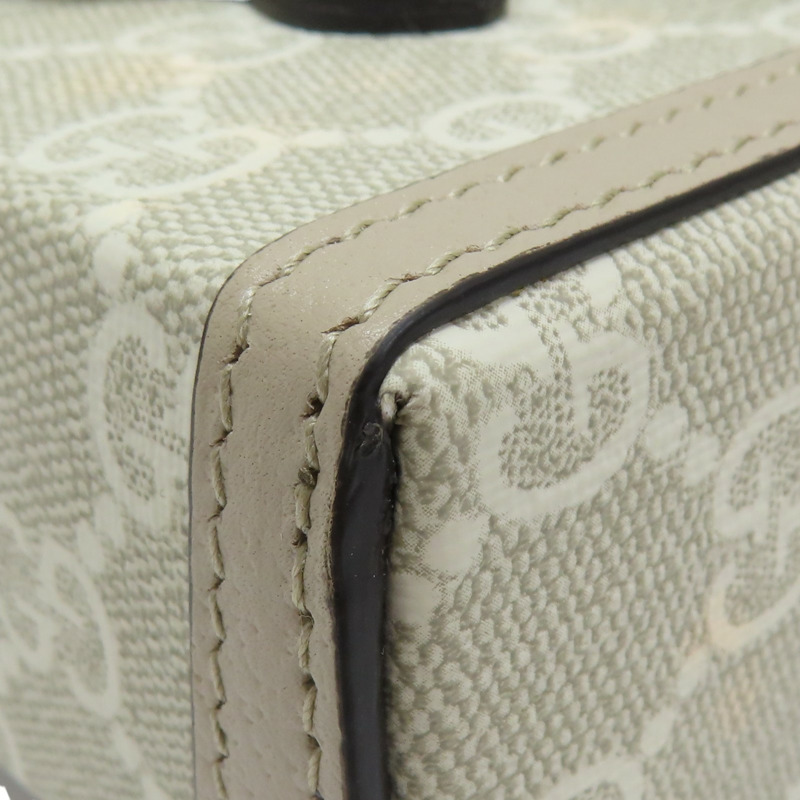 卡其色 GG Supreme帆布 1955 Horsebit 肩背包 699296【GUCCI 古馳】 699296-12