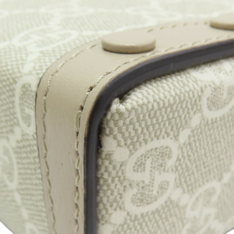 卡其色 GG Supreme帆布 1955 Horsebit 肩背包 699296【GUCCI 古馳】 699296-14