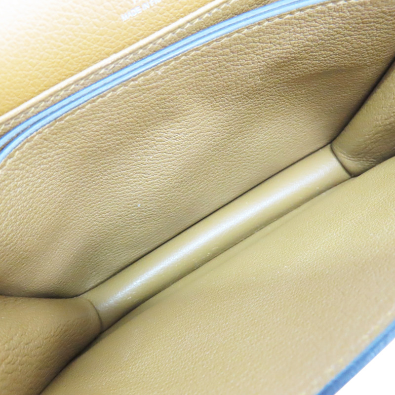 芝麻色 Evercolor牛皮 Roulis 23 肩背包 D刻 銀扣【HERMES 愛馬仕】-5