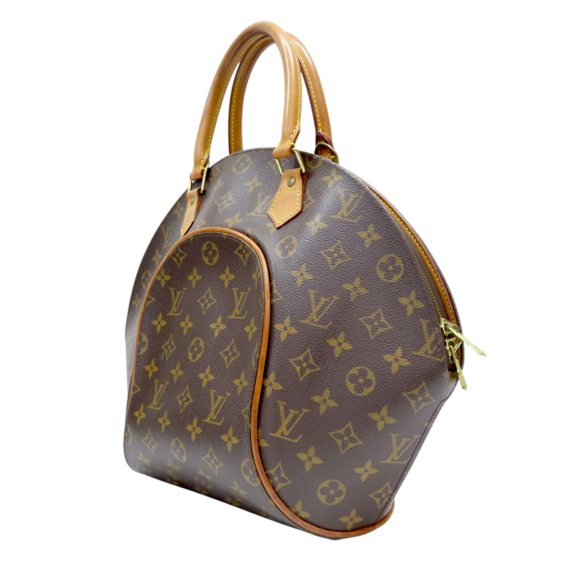 棕色 原花帆布 Ellipse MM 手提包 金扣 51128【LOUIS VUITTON 路易威登】 M51128-2