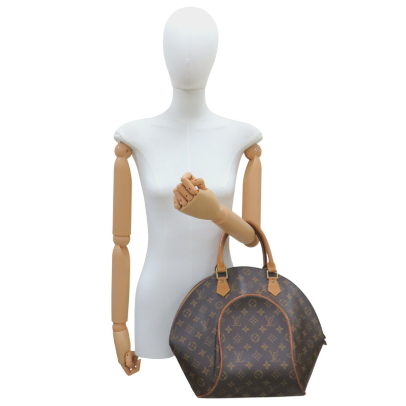 棕色 原花帆布 Ellipse MM 手提包 金扣 51128【LOUIS VUITTON 路易威登】 M51128-8