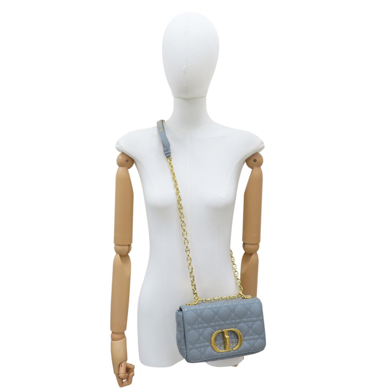 藍色 Soft Dior Caro 肩背包【Dior 迪奧】 M9252-7