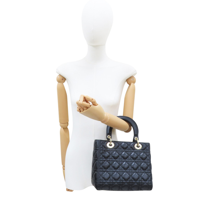 黑色 羊皮 LADY DIOR 两用包【Dior 迪奧】-8