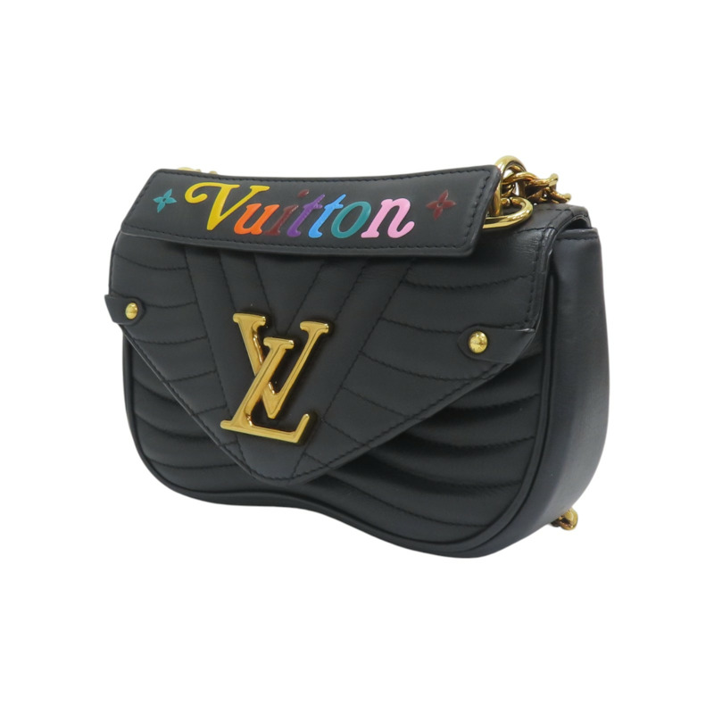 黑色 牛皮 山形紋New Wave PM 肩背包 M51683【LOUIS VUITTON LV 路易威登】 M51683-2