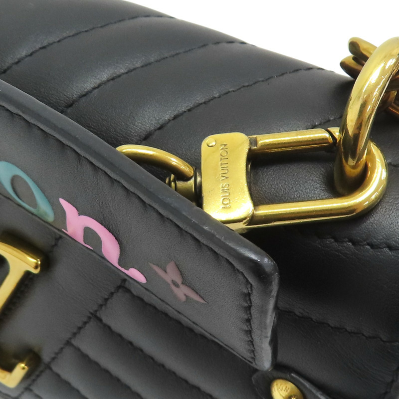 黑色 牛皮 山形紋New Wave PM 肩背包 M51683【LOUIS VUITTON LV 路易威登】 M51683-12