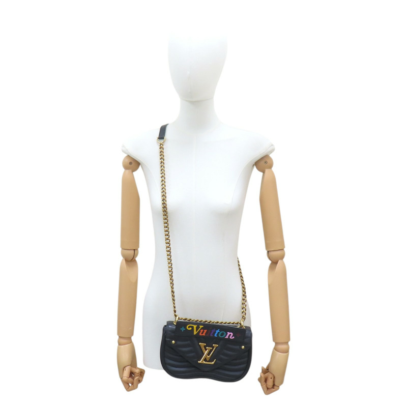 黑色 牛皮 山形紋New Wave PM 肩背包 M51683【LOUIS VUITTON LV 路易威登】 M51683-13