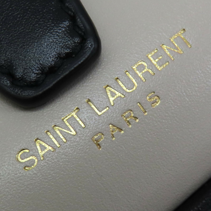 黑白牛皮 Le fermoir Hobo 肩背包 672615 [SAINT LAURENT YSL 聖羅蘭] 672615-6