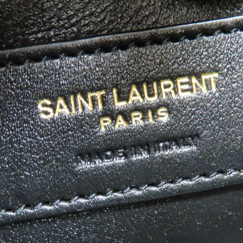 黑白牛皮 Le fermoir Hobo 肩背包 672615 [SAINT LAURENT YSL 聖羅蘭] 672615-7