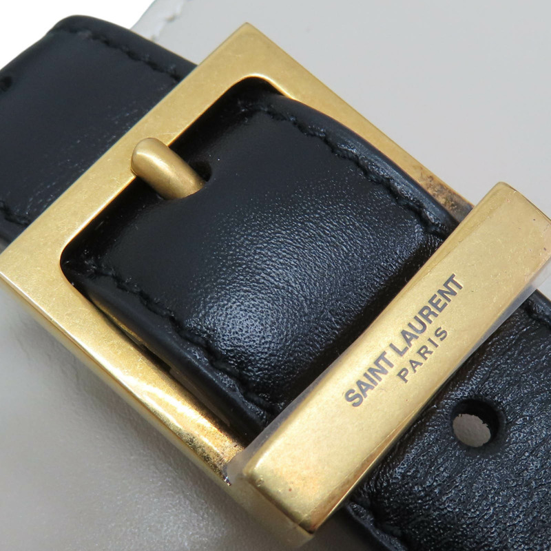 黑白牛皮 Le fermoir Hobo 肩背包 672615 [SAINT LAURENT YSL 聖羅蘭] 672615-14