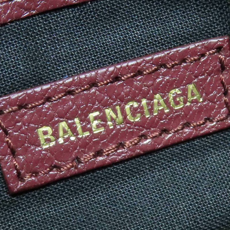 酒紅色羊皮 Nano City 兩用包 505982 [Balenciaga 巴黎世家] 505982-7