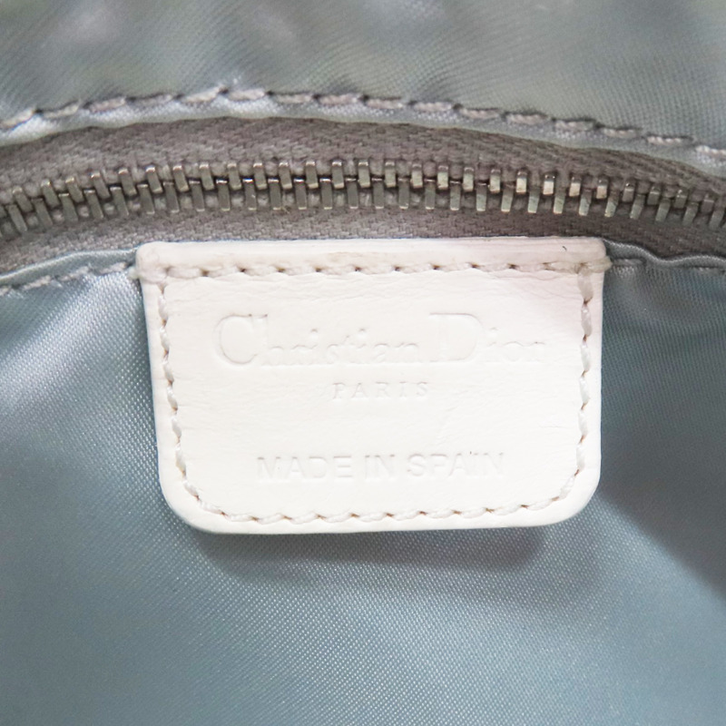 米色 PVC帆布 圓筒 肩背包【Dior 迪奧】-6