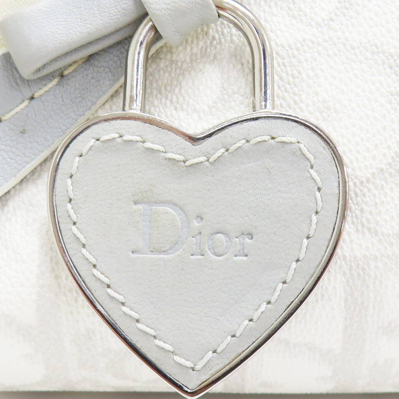 米色 PVC帆布 圓筒 肩背包【Dior 迪奧】-14