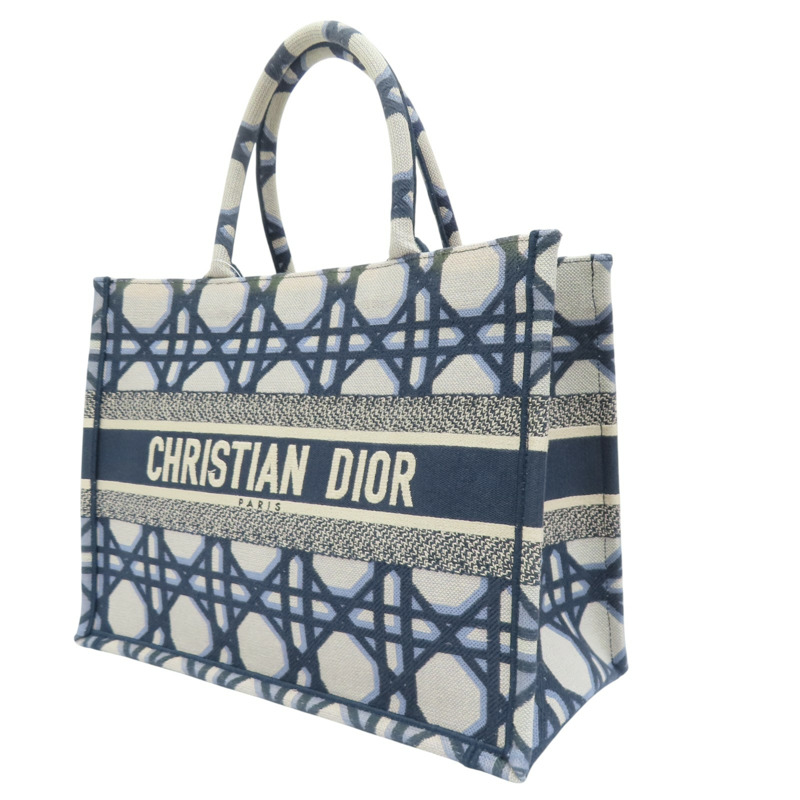藍色 帆布 Book Tote MM 手提包【Dior 迪奧】 M1296-2