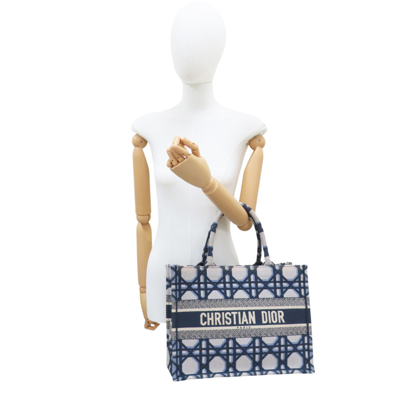 藍色 帆布 Book Tote MM 手提包【Dior 迪奧】 M1296-7