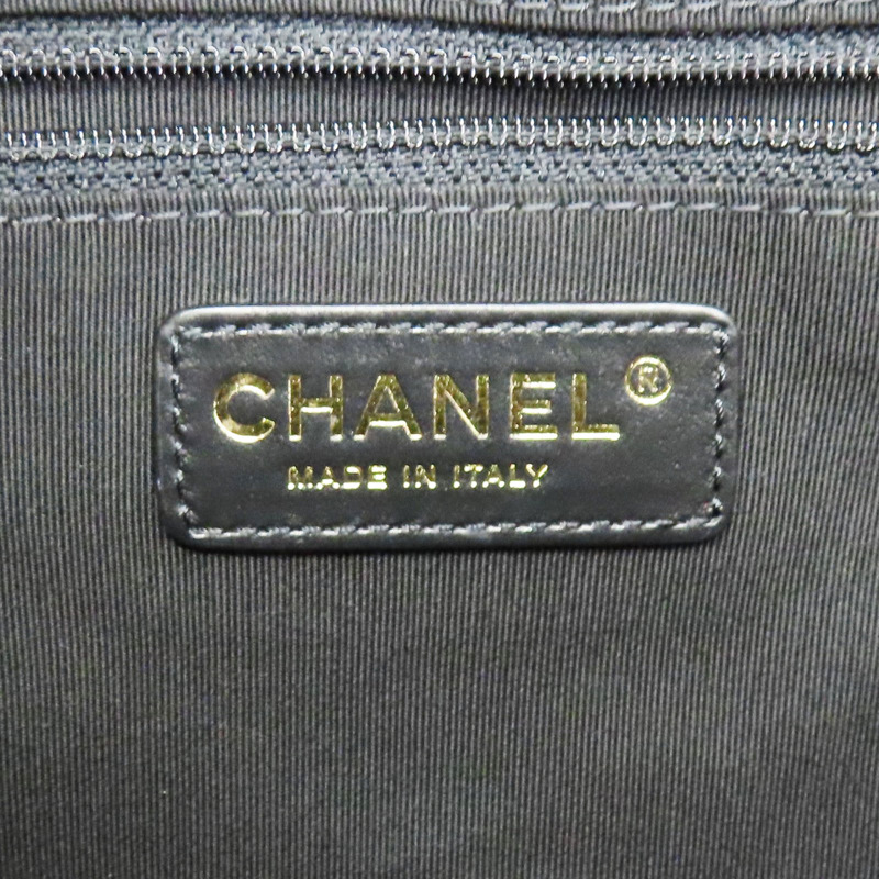 黑色 羊皮 銀扣 購物包 肩背包【CHANEL 香奈兒】-6