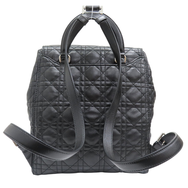 黑色 羊皮 後背包【Dior 迪奧】 M1502PVQN-1