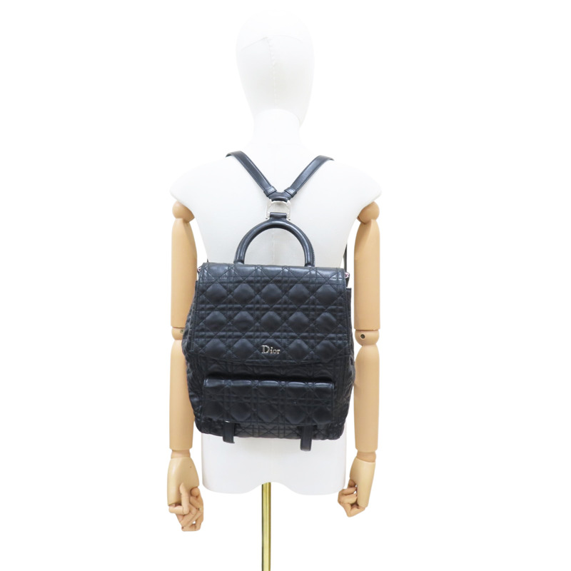 黑色 羊皮 後背包【Dior 迪奧】 M1502PVQN-7