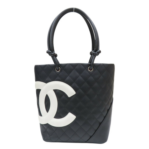 黑色 牛皮 Cambon Ligne tote 手提包 A25167 (無卡)【CHANEL 香奈兒】 A25167