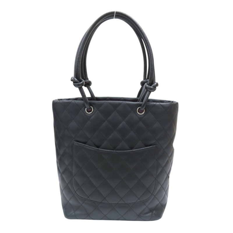 黑色 牛皮 Cambon Ligne tote 手提包 A25167 (無卡)【CHANEL 香奈兒】 A25167-1