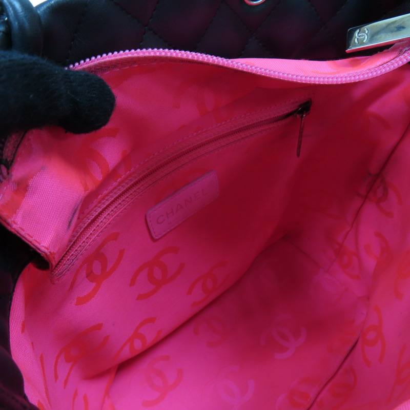 黑色 牛皮 Cambon Ligne tote 手提包 A25167 (無卡)【CHANEL 香奈兒】 A25167-4