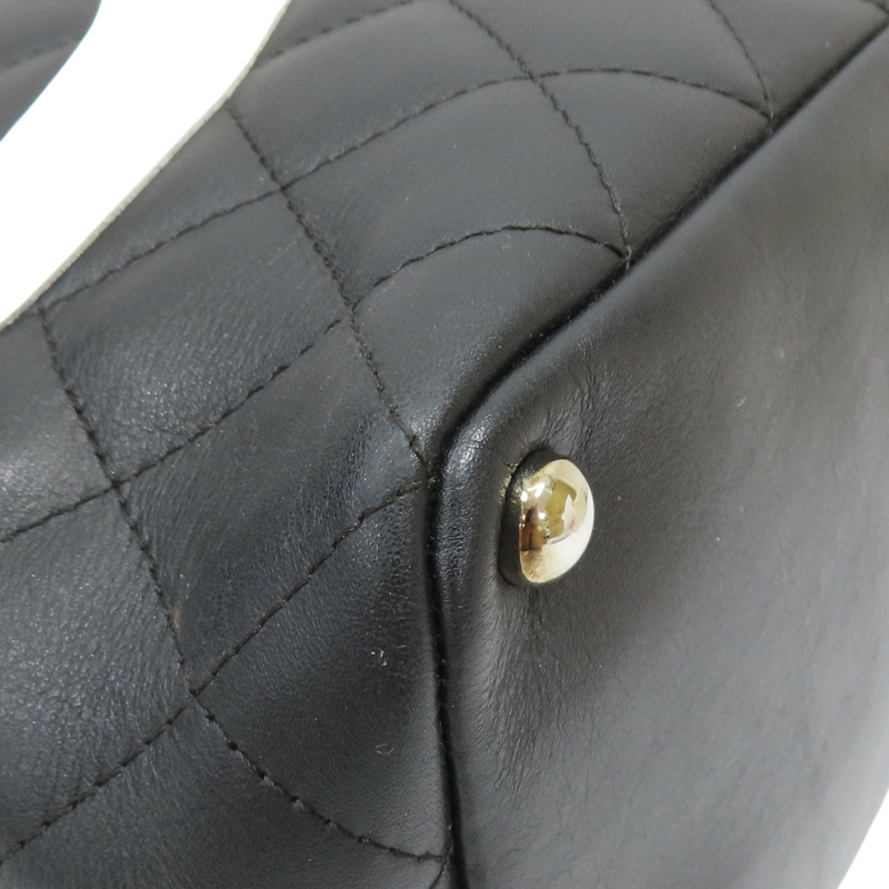 黑色 牛皮 Cambon Ligne tote 手提包 A25167 (無卡)【CHANEL 香奈兒】 A25167-12