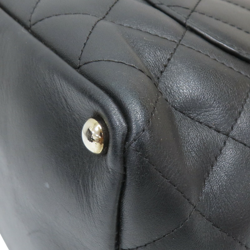 黑色 牛皮 Cambon Ligne tote 手提包 A25167 (無卡)【CHANEL 香奈兒】 A25167-13