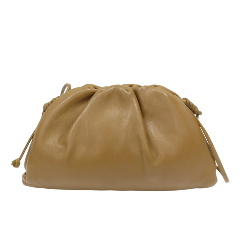 棕色羊皮 Mini Pouch 雲朵包 肩背包【BOTTEGA VENETA BV 寶緹嘉】-0