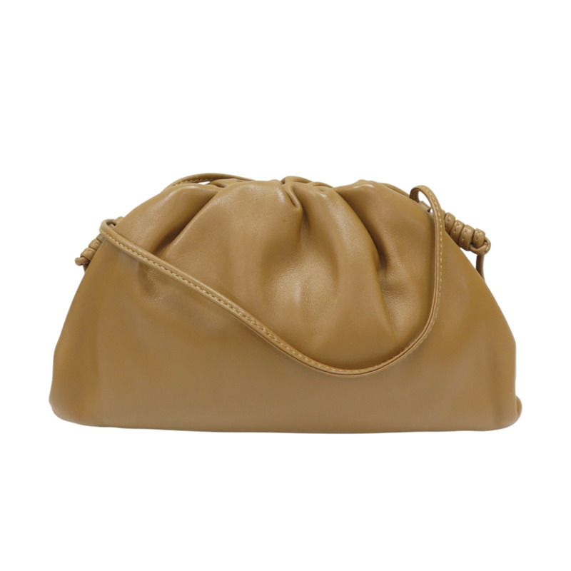 棕色羊皮 Mini Pouch 雲朵包 肩背包【BOTTEGA VENETA BV 寶緹嘉】-1