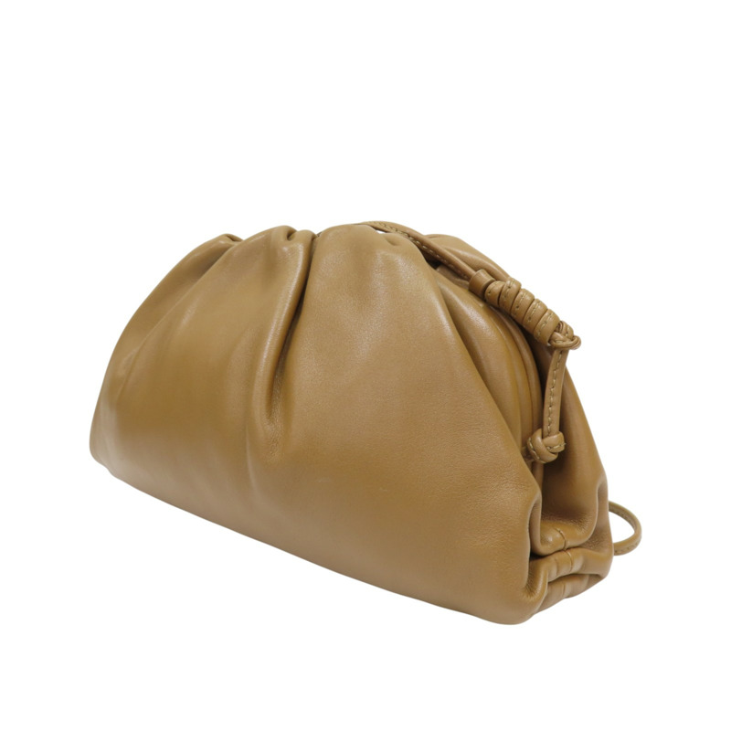 棕色羊皮 Mini Pouch 雲朵包 肩背包【BOTTEGA VENETA BV 寶緹嘉】-2