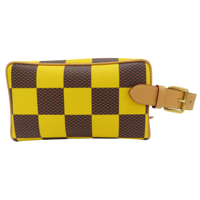 黃色 棋盤格 Locker Dopp Kit 手提包【LOUIS VUITTON LV 路易威登】 N40567-1