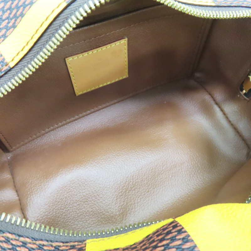 黃色 棋盤格 Locker Dopp Kit 手提包【LOUIS VUITTON LV 路易威登】 N40567-4