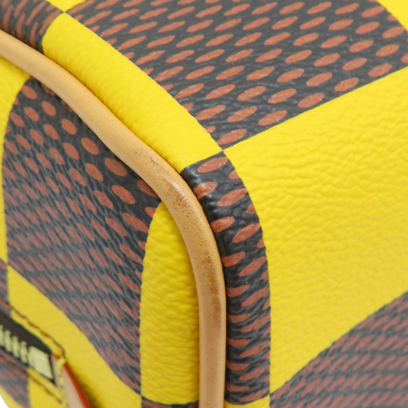 黃色 棋盤格 Locker Dopp Kit 手提包【LOUIS VUITTON LV 路易威登】 N40567-7