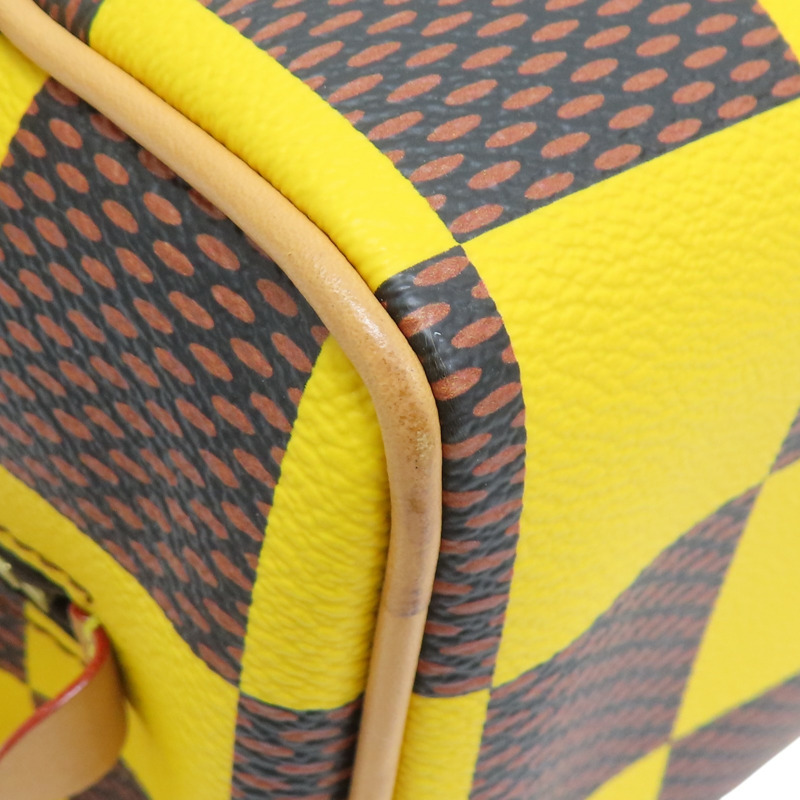 黃色 棋盤格 Locker Dopp Kit 手提包【LOUIS VUITTON LV 路易威登】 N40567-9