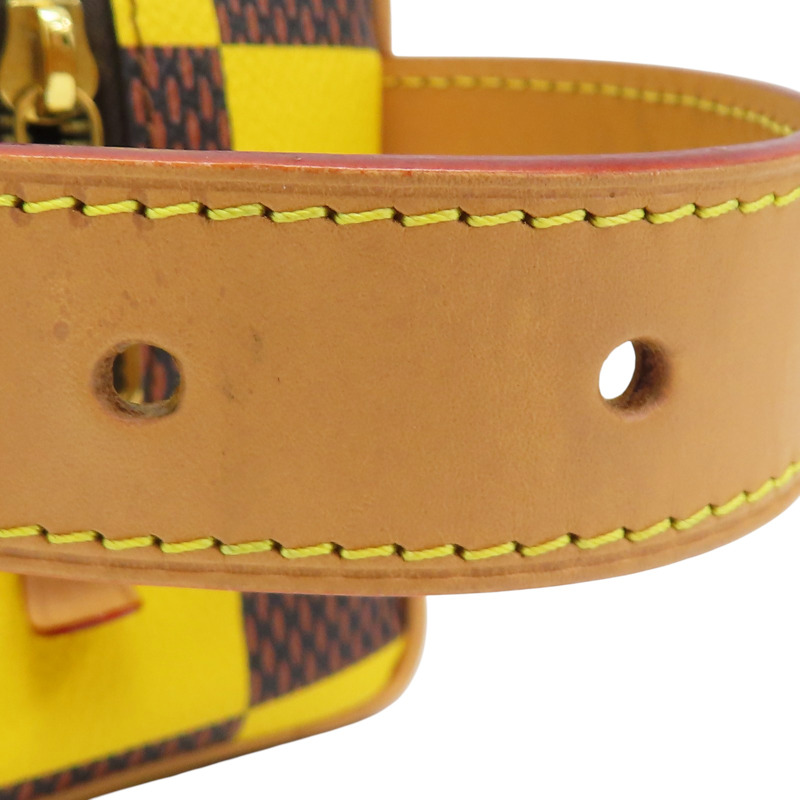 黃色 棋盤格 Locker Dopp Kit 手提包【LOUIS VUITTON LV 路易威登】 N40567-12