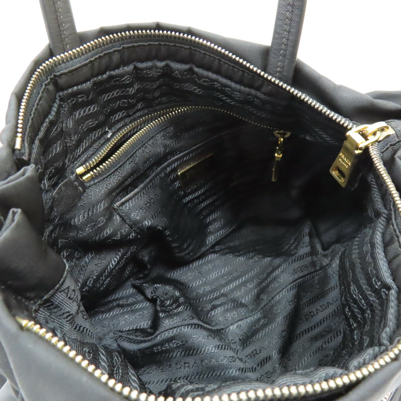 黑色尼龍 兩用包 金扣【PRADA 普拉達】-4