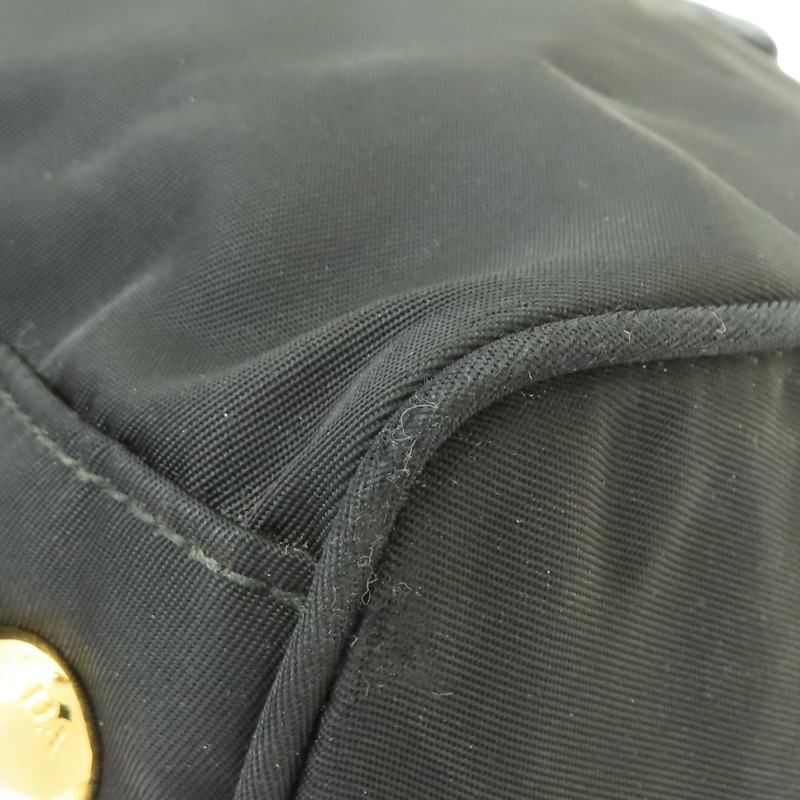 黑色尼龍 兩用包 金扣【PRADA 普拉達】-12