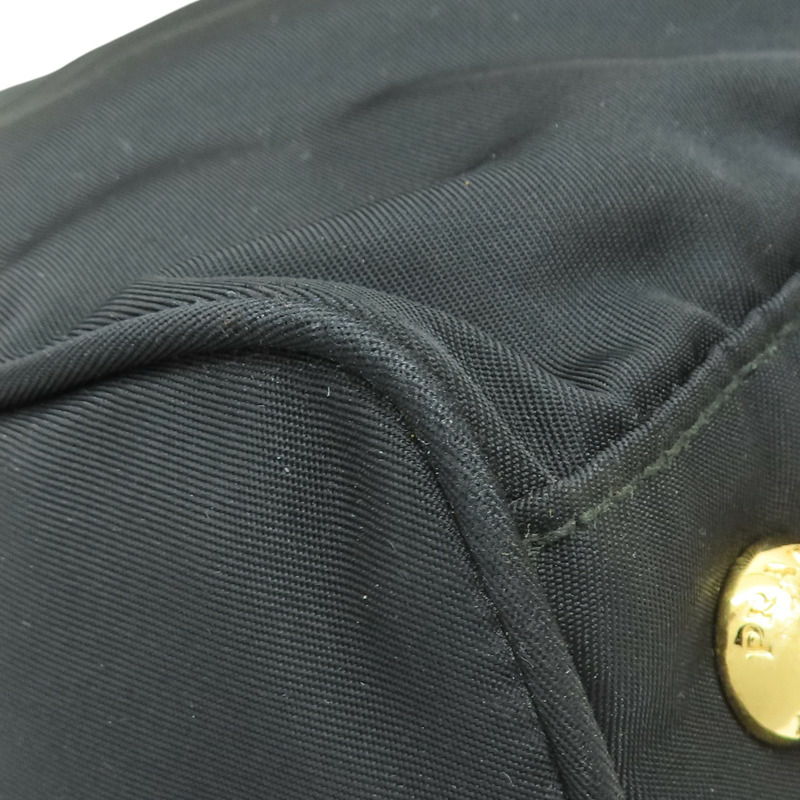 黑色尼龍 兩用包 金扣【PRADA 普拉達】-13