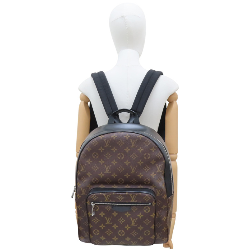 棕色 原花 PVC塗層帆布 後背包【LOUIS VUITTON LV 路易威登】 M41530-8