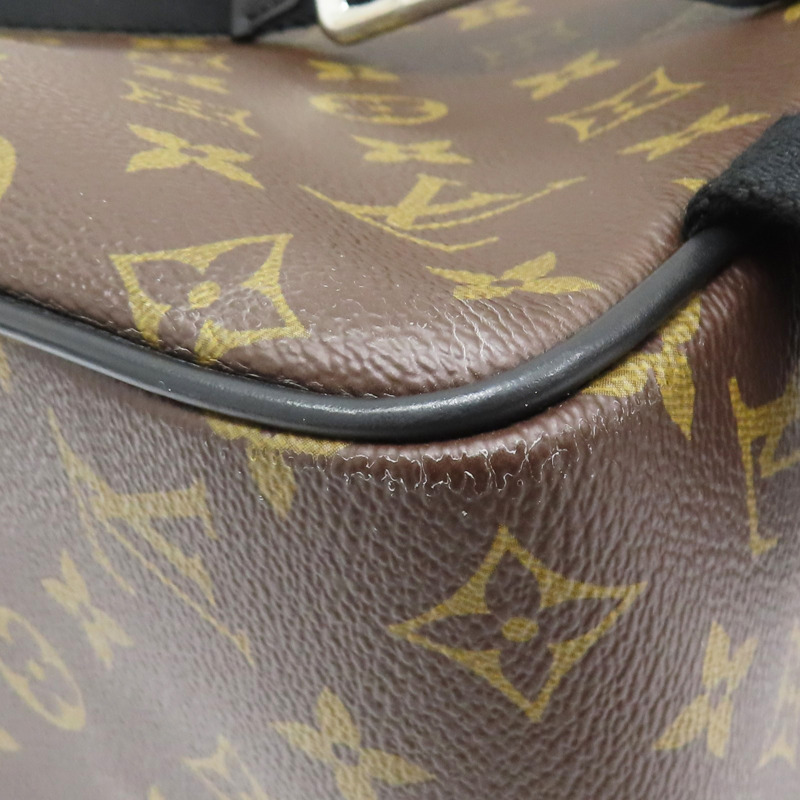 棕色 原花 PVC塗層帆布 後背包【LOUIS VUITTON LV 路易威登】 M41530-12