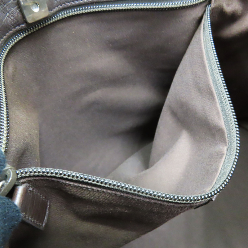 棕色 GG帆布 牛皮 肩背包 銀扣 114595【GUCCI 古馳】 114595-6